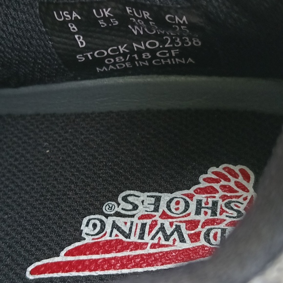 Red Wing 2338 safety steel toe shoes slip resistant oil resistant womens Sz 8 - Picture 6 of 8